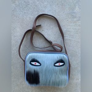 Min and Mon fur crossbody